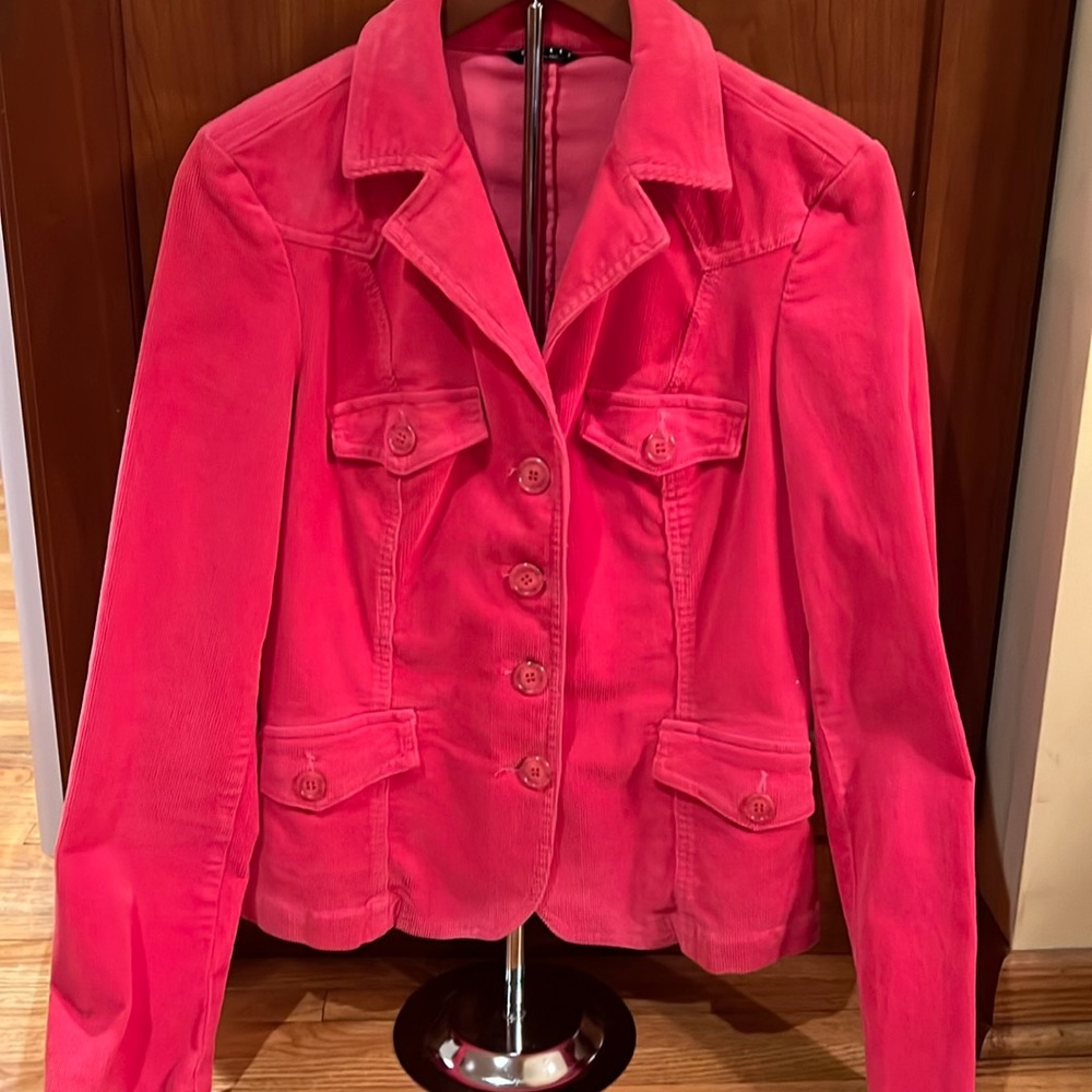 Sisley pink corduroy blazer